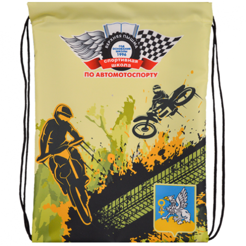 Рюкзак на шнурке, атлас с полной запечаткой