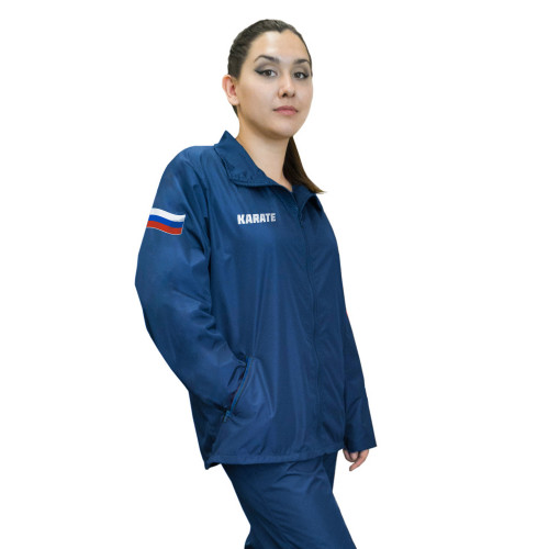 Ветровка без капюшона, материал: дюспо с подкладом