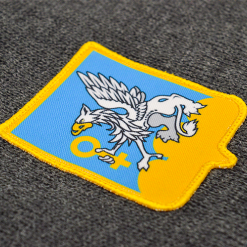 Шеврон печатный с обметкой