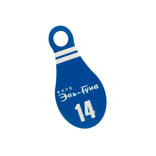 Бирка из двухслойного пластика одностороняя, с гравировкой