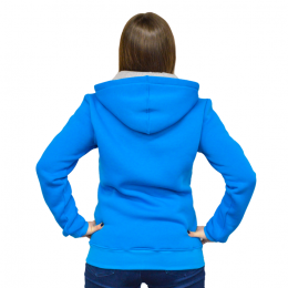 Толстовка с капюшоном из футера унисекс однотонная