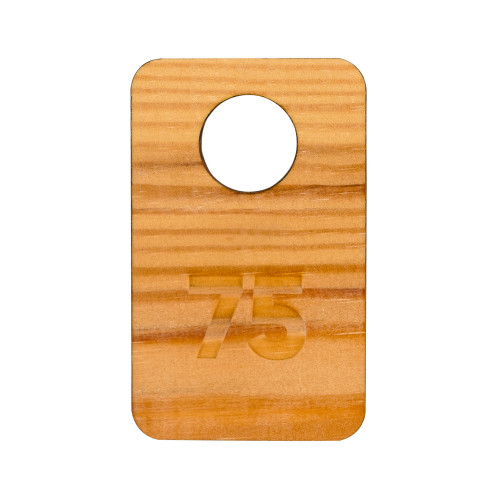 Бирка из дерева односторонняя, с гравировкой