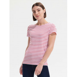 Футболка Miles Women белая с темно-синим