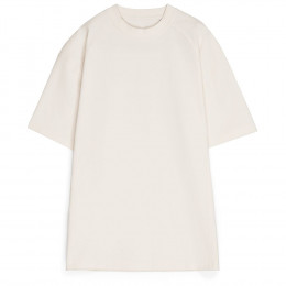 Футболка оверсайз унисекс Sideline, молочно-белая