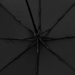 Зонт складной Edgeline, черный с желтым