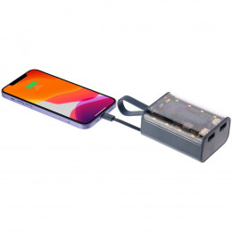 Аккумулятор с быстрой зарядкой Trellis Quick 10000 мАч, синий