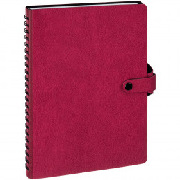 Ежедневник Strep Front на заказ, недатированный, малиновый