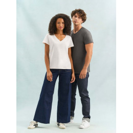 Футболка женская Regent Women с V-образным вырезом, кобальт (темно-синяя)