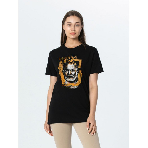 Футболка «Хемингуэй», черная