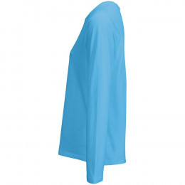 Футболка с длинным рукавом женская Monarch Women, ярко-бирюзовая