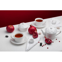 Сахарница Diamante Bianco, белая