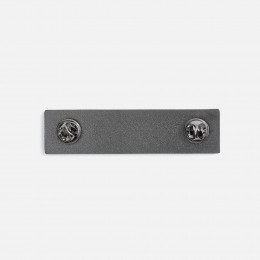 Значок Sanga Double, серый металлик
