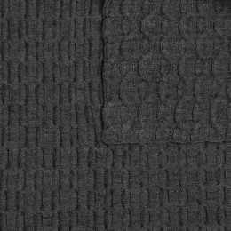 Плед Braidera, темно-серый меланж (асфальт)