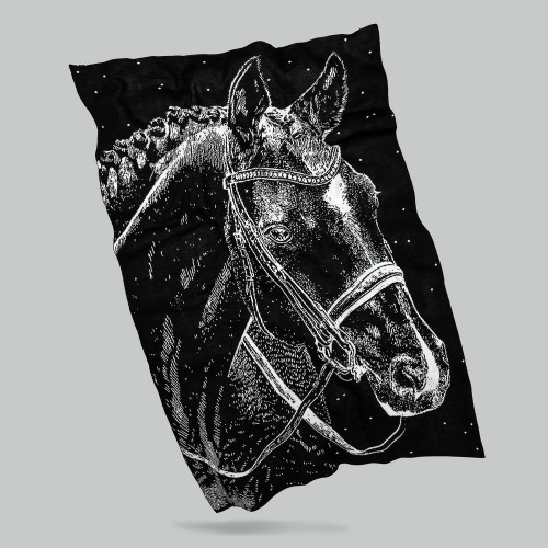 Плед «Вороной»