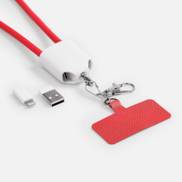 Кабель-ланьярд energyFlex Pro, красный