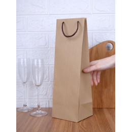 Пакет под бутылку Vindemia, крафт