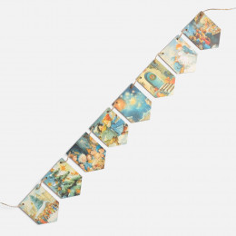 Деревянные флажки «Праздничные мотивы»