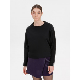 Лонгслив унисекс Siluetti Fuori, черный