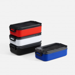 Ланчбокс Pranzo, синий с черным