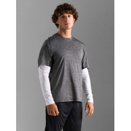 Футболка спортивная унисекс Storm, темно-синий меланж