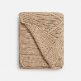 Плед Curve Verve, бежевый меланж