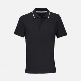 Рубашка поло унисекс Palermo, черная с белым