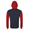 Толстовка на молнии Silver 280 темно-синяя с красным
