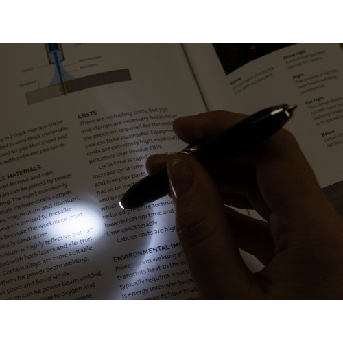 Ручка-спиннер Flipen с фонариком, черная