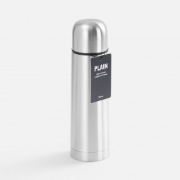 Термос Plain 500, ver.2, серебристый
