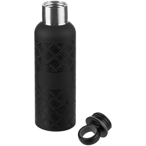 Термобутылка Hard Work Black, черная