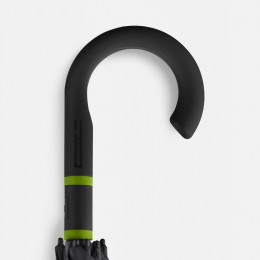 Зонт-трость с цветными спицами Color Style, зеленое яблоко, с черной ручкой