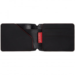 Портмоне Arrival, черное с красным