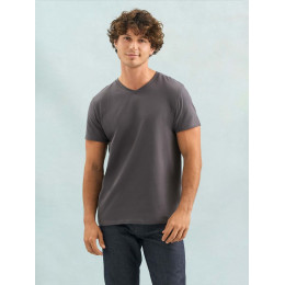 Футболка унисекс Regent с V-образным вырезом, кобальт (темно-синяя)