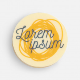 Печенье Dream White в белом шоколаде, круг