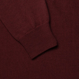 Джемпер Stitch с контрастной отделкой, бордовый с синим