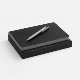 Набор Doppio, черный с серым