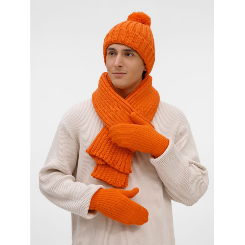 Шарф HappyGo, оранжевый