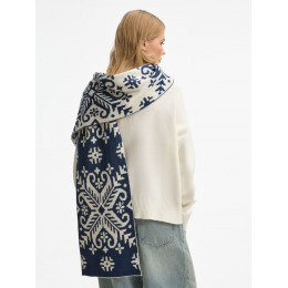 Шарф Wintertude L, синий с белым