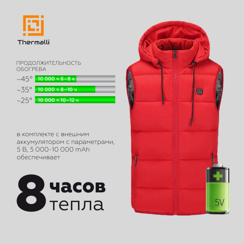 Куртка с подогревом Thermalli Pila, синяя