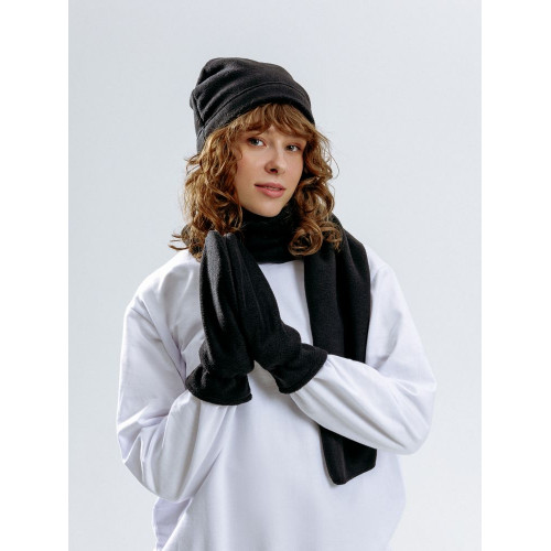 Варежки Fleecy, черные