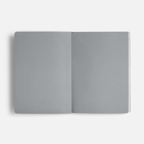 Ежедневник Doppio, недатированный, черный с серым