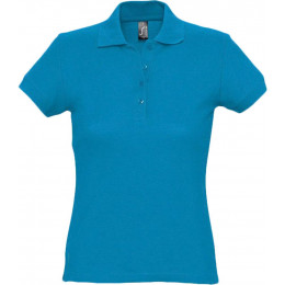 Рубашка поло женская Passion 170, ярко-бирюзовая