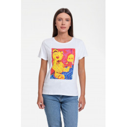 Футболка женская I Don't See You, белая