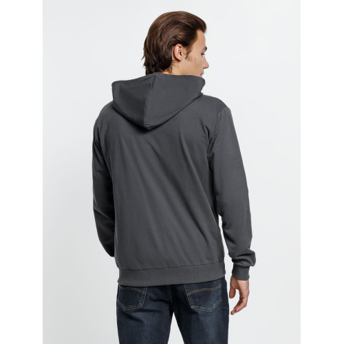 Толстовка на молнии с капюшоном Siverga 2.0, темно-серая (графит)