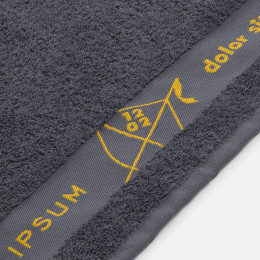 Полотенце на заказ Surpass с логотипом в бордюре, среднее