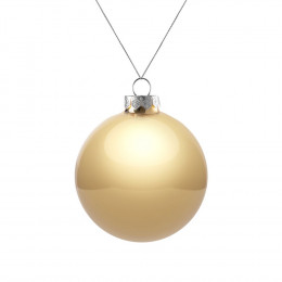 Оформительский шар Finery, 8 см, глянцевый золотистый