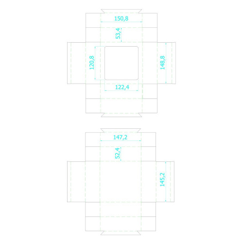 Коробка с окном Vindu, средняя
