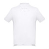 Рубашка-поло мужская ADAM, белый, S, 100% хлопок, плотность 195 г/м2