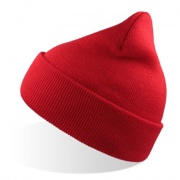 Шапка вязаная  двойная Wind-S, красный, 100% переработанный полиэстер