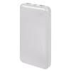 Универсальный аккумулятор Rib 10 (10000 мАч), белый, 13,5х6.8х1,5 см
